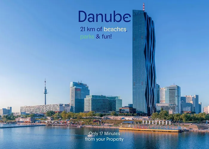 דירה Danube Delight: Elegant Getaway Near Prater Stern *